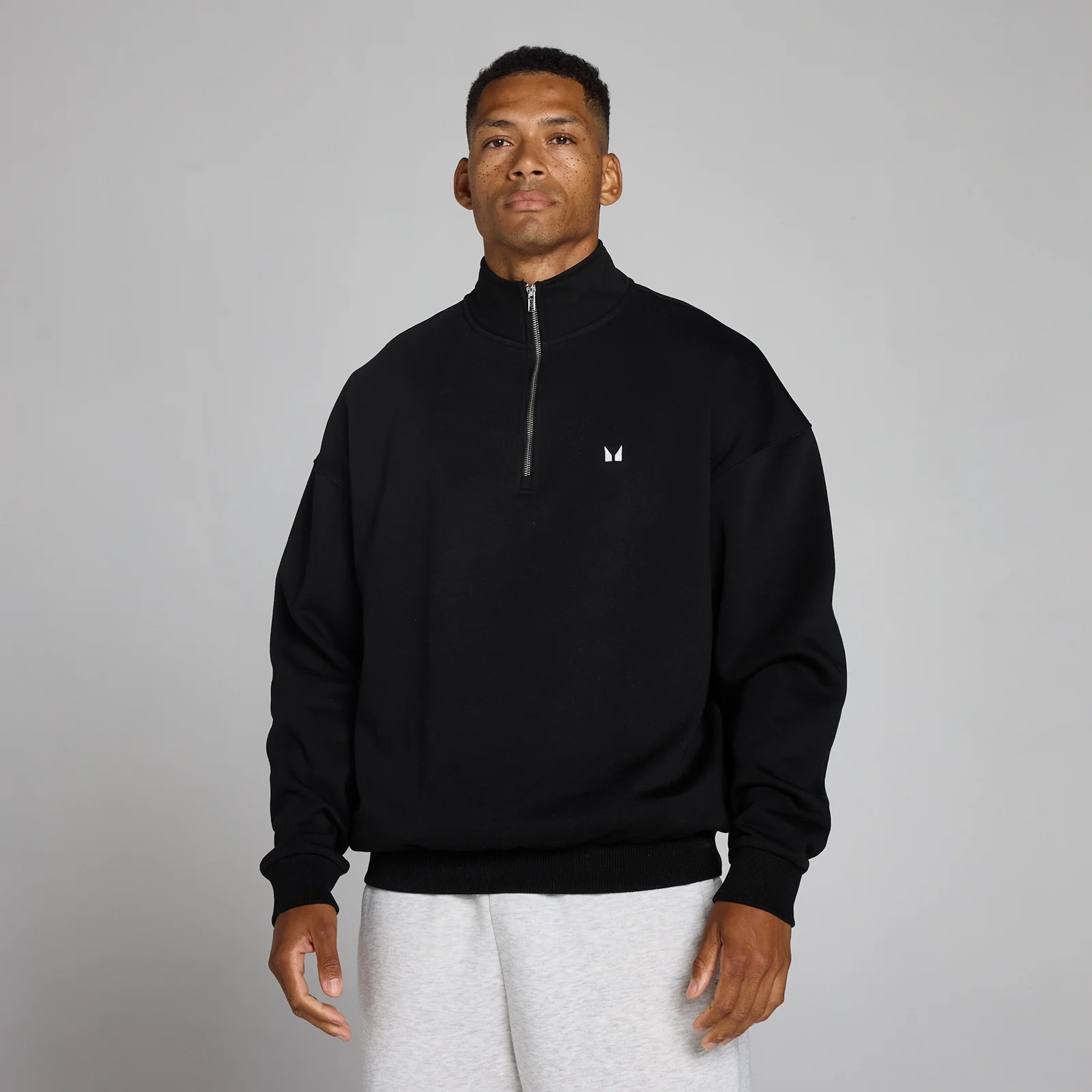 MP Men's Rest Day Oversized 1/4 Zip - Black - M Imagen 1