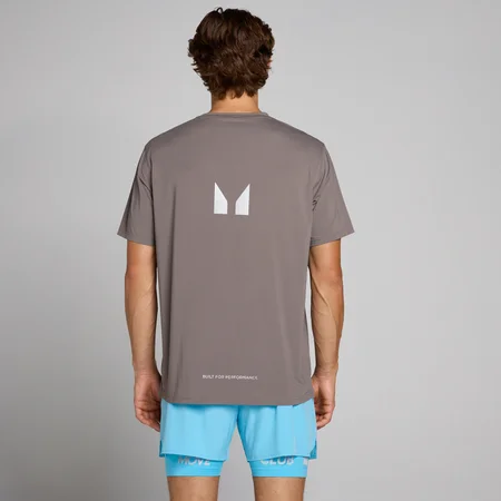 Camiseta Hybrid Mesh para hombre de MP - Gris ceniza