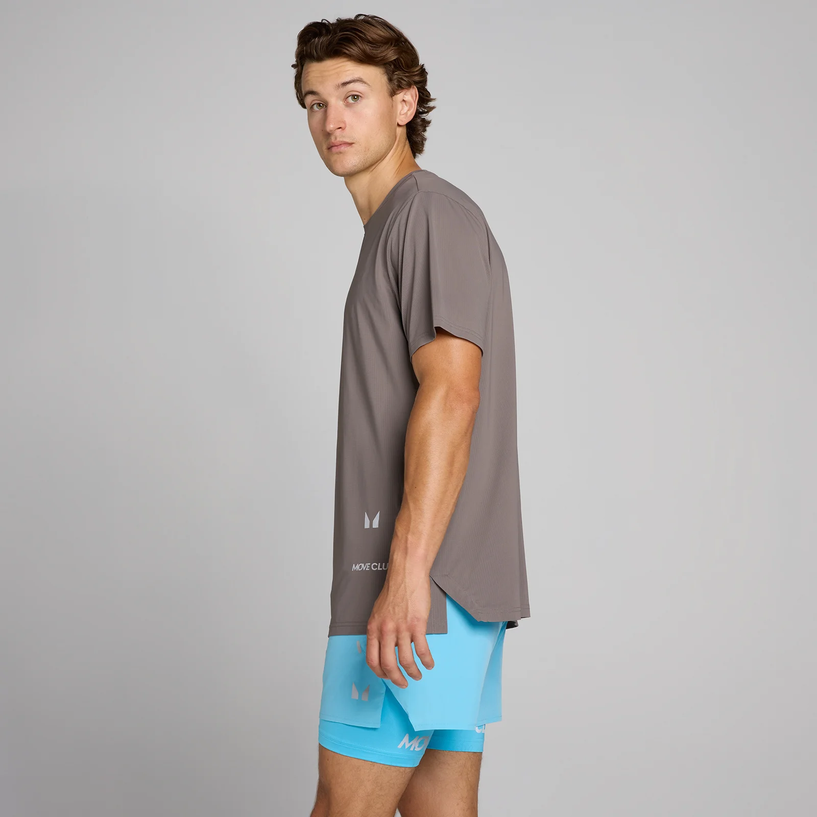 Camiseta Hybrid Mesh para hombre de MP - Gris ceniza - M Imagen 2