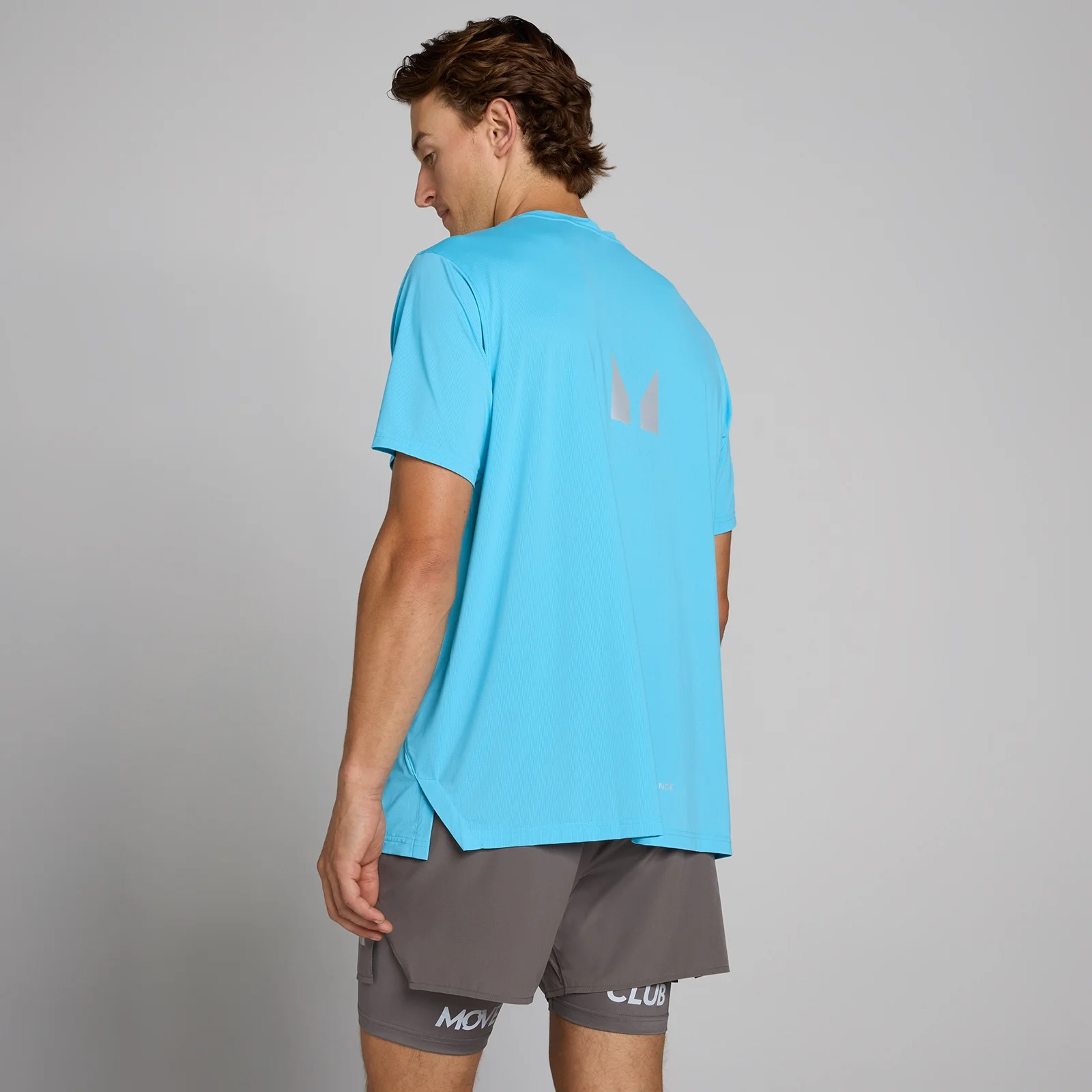 Camiseta Hybrid Mesh para hombre de MP - Azul cerúleo - S Imagen 1