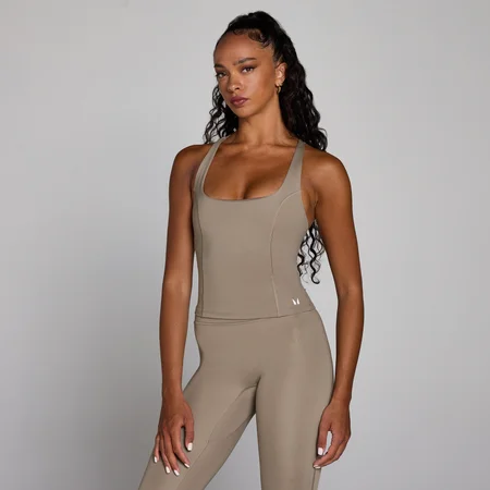 Camiseta de tirantes espalda nadador Training para mujer de MP - Light Taupe