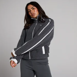 Chaqueta con cremallera y ribete de felpa para mujer de MP - Robust Grey - Size XS