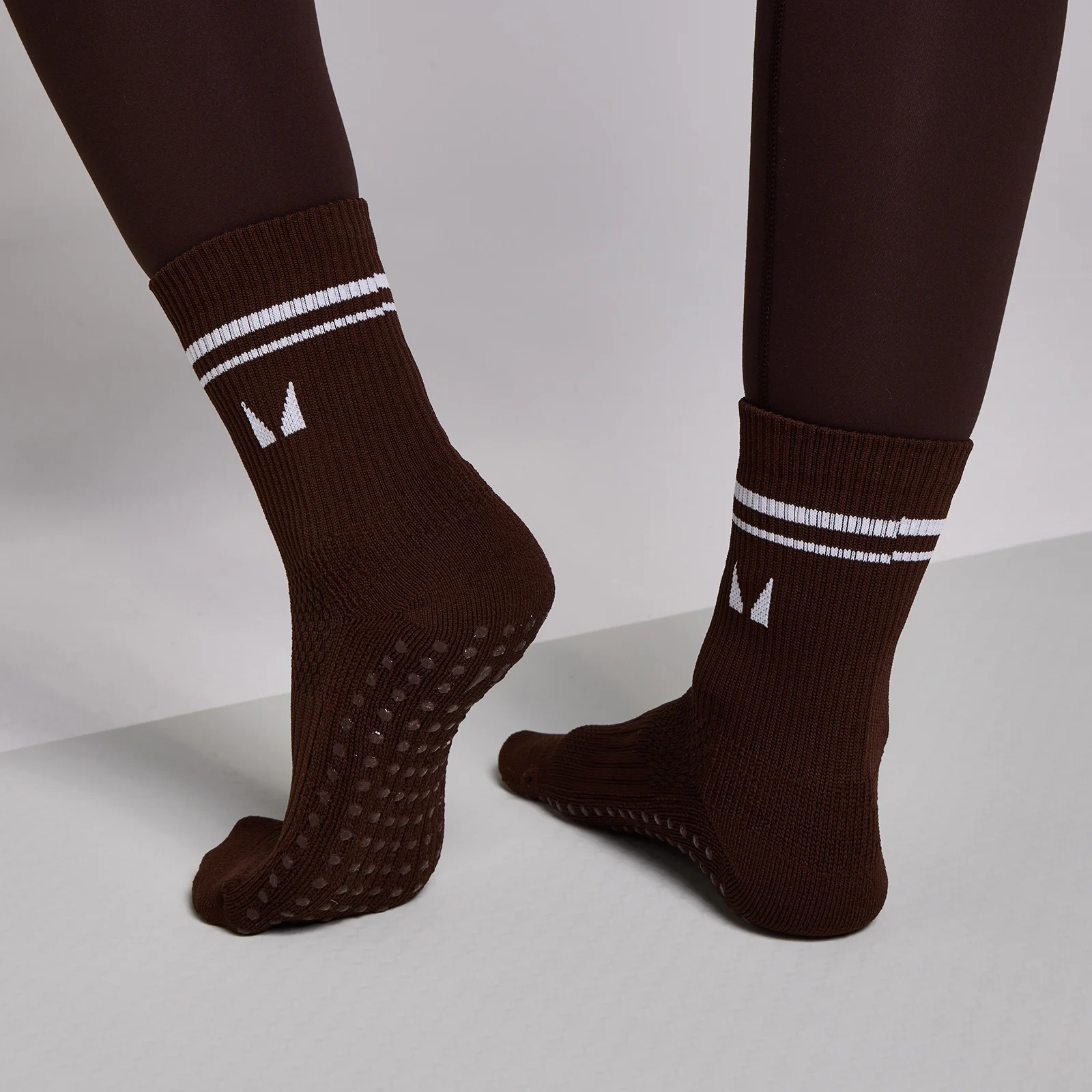 MP Pilates Socks (2 pack) - Cocoa/Pearl - UK 2-5 Imagen 2