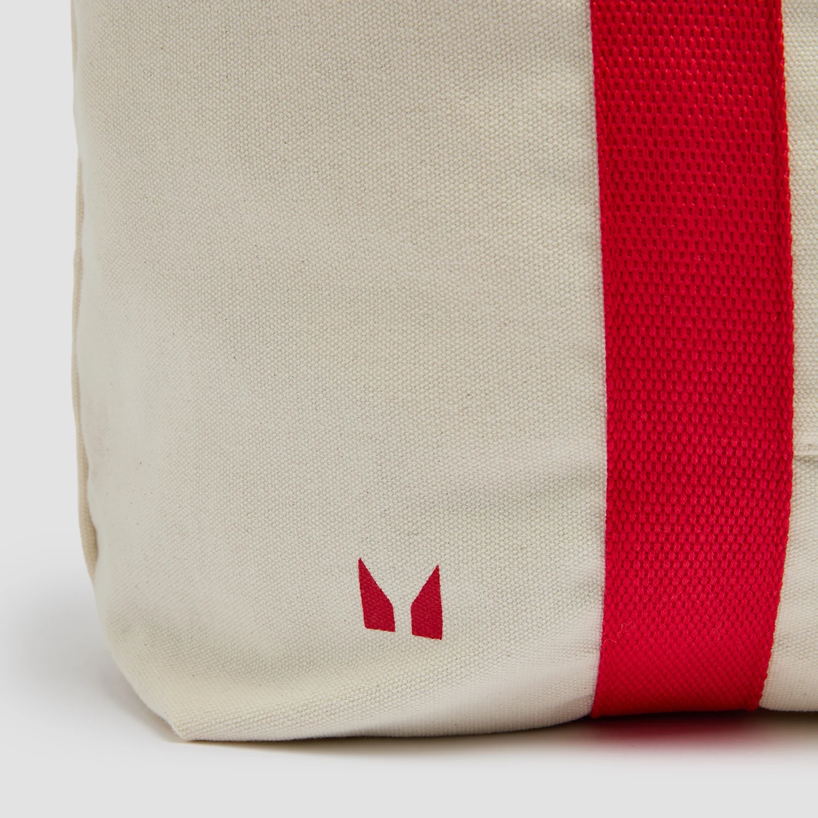 Bolsa de algodón tipo tote de dos tonos de MP - Algodón natural/Chilli Imagen 4