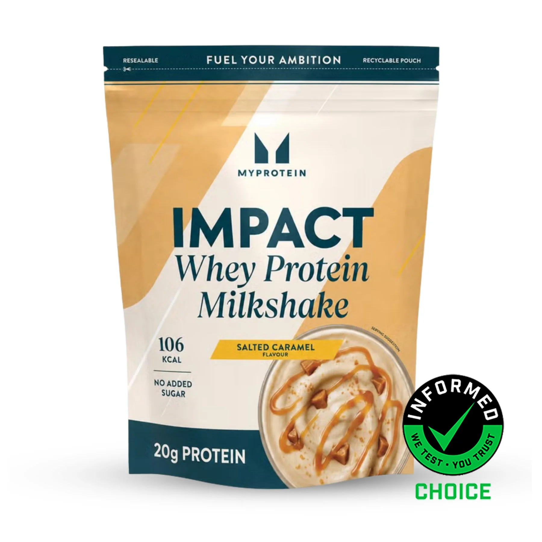 Impact Whey Protein Milkshake - 870G - 30raciones - Caramelo Salado Imagen 1