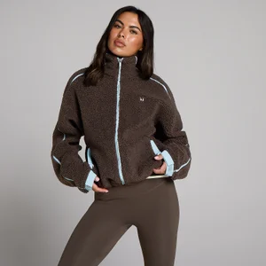 Chaqueta con cremallera y forro polar MP para mujer - Chocolate - Size M