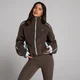 Chaqueta con cremallera y forro polar MP para mujer - Chocolate