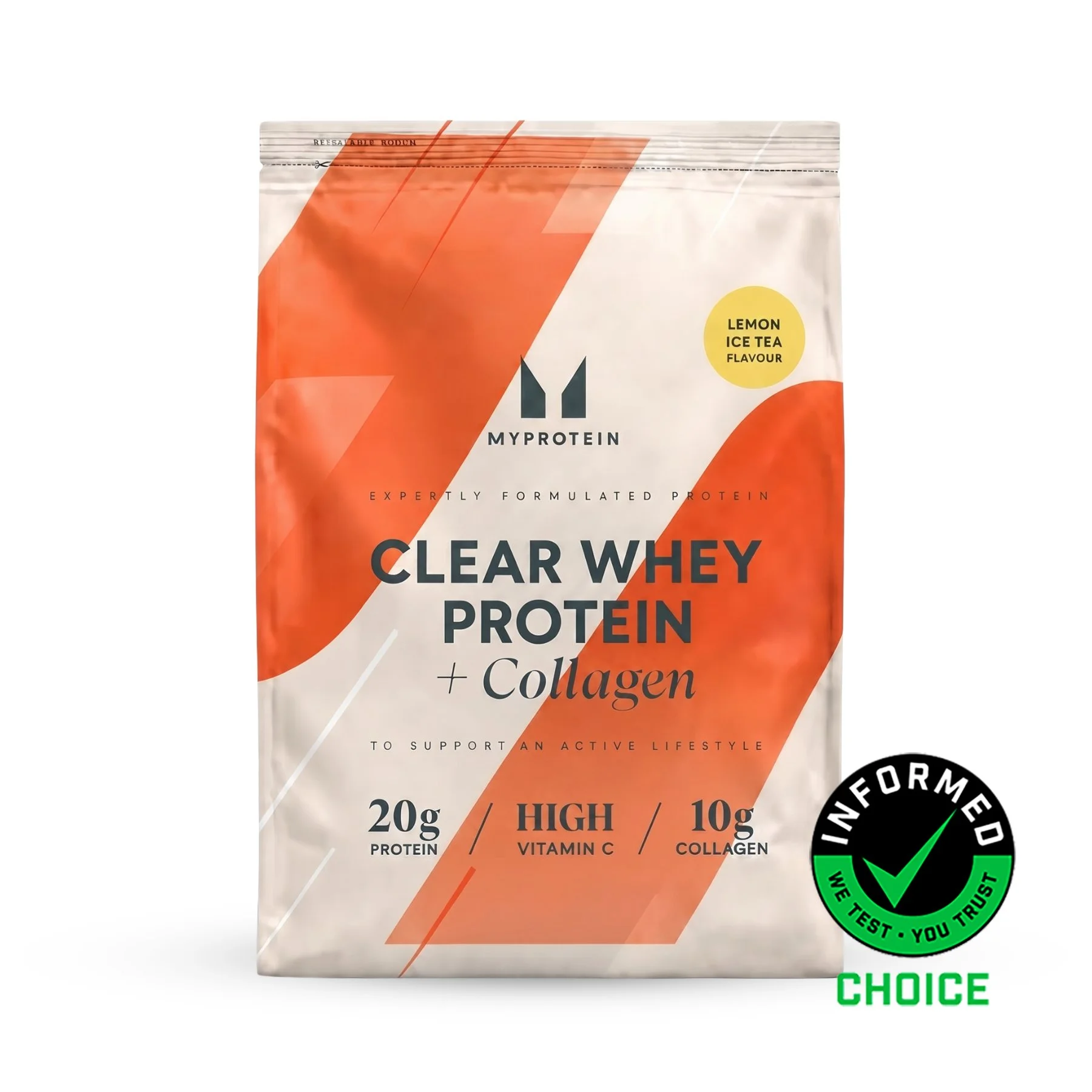 Clear Whey Isolate - 500g - 20raciones - Lemon Iced Tea (+ Collagen) Imagen 1