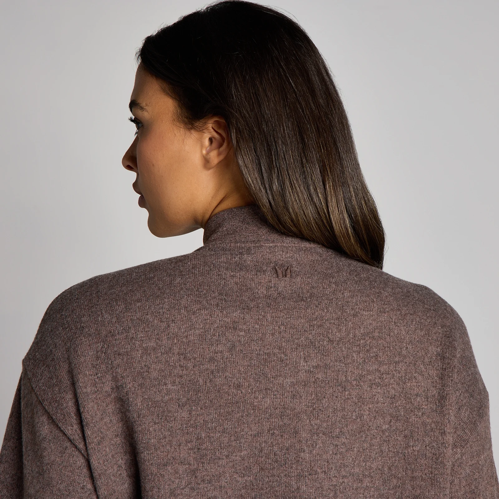 Chaqueta bomber de cremallera de tacto suave para mujer de MP - Chocolate jaspeado - XS Imagen 4