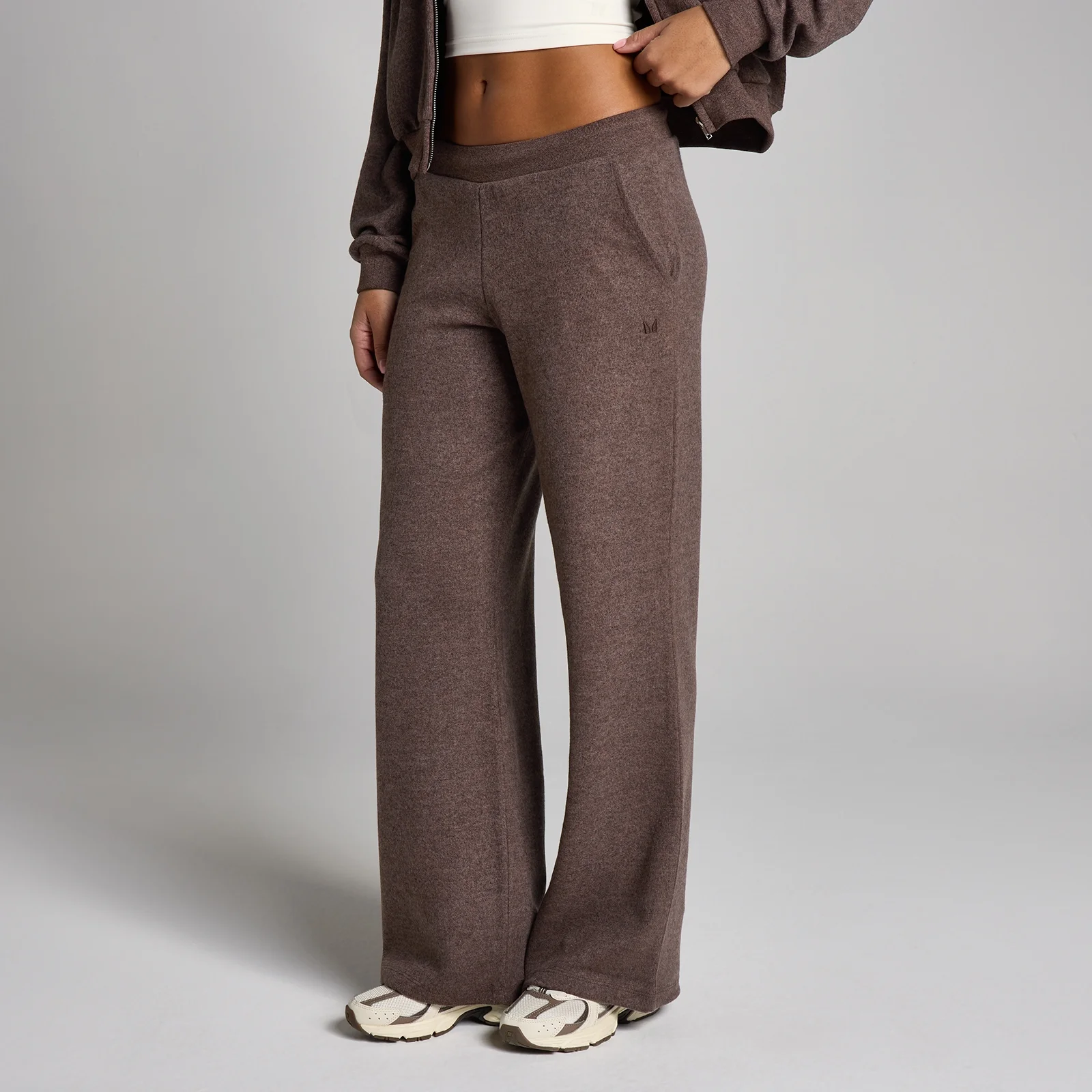 Pantalón de chándal de pierna recta y tiro medio Soft Touch para mujer de MP - Chocolate jaspeado - XS Imagen 1