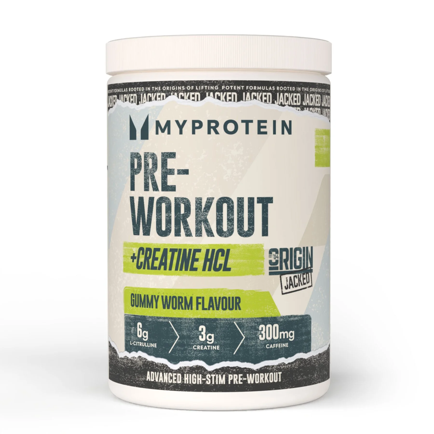 Origin Jacked Pre-Workout - 25raciones - Gummy Worm Imagen 1