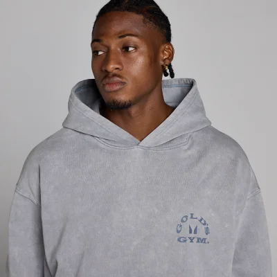 MP X Gold's Hombre Washed Graphic Oversized Sudadera con Capucha - Steel Blue - L Imagen 6