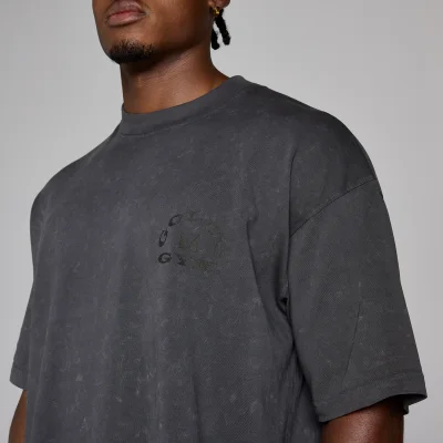 MP X Gold's Hombre Washed Graphic Oversized Camiseta - Washed Coal - XS Imagen 6