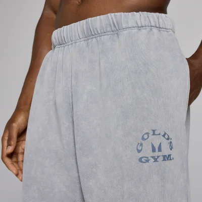 MP X Gold's Hombre Washed Graphic Oversized Pantalones de Chándal - Steel Blue - L Imagen 6