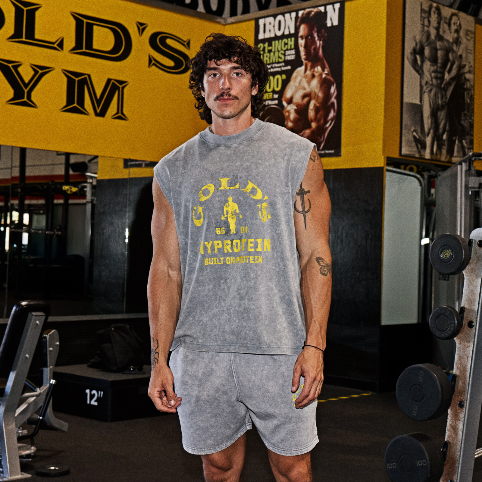 MP X Gold's Hombre Washed Graphic Oversized Tank - Steel Blue - XL Imagen 1