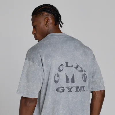 MP X Gold's Hombre Washed Graphic Oversized Camiseta - Steel Blue - XS Imagen 6