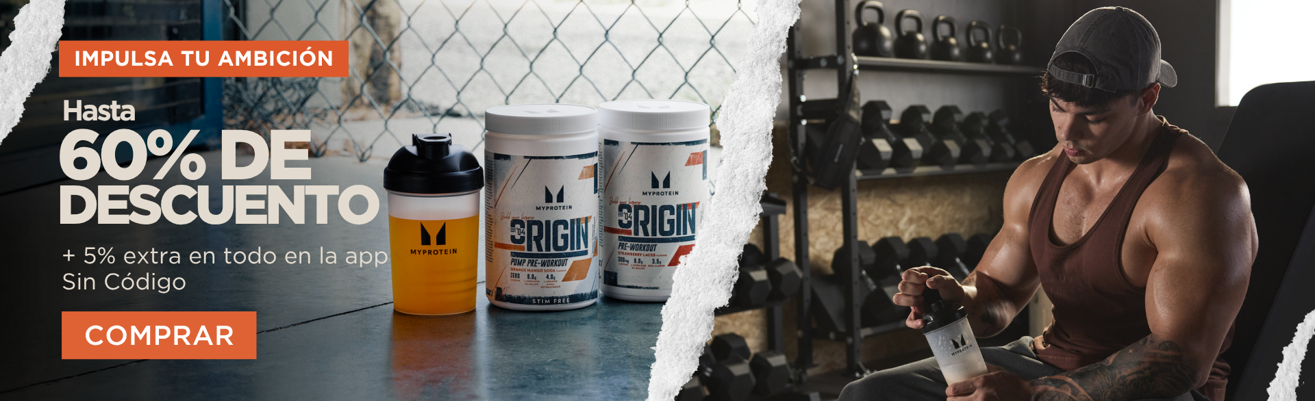 Descuentos de hasta 60% de descuento + 5% extra en todo en la app. Sin código