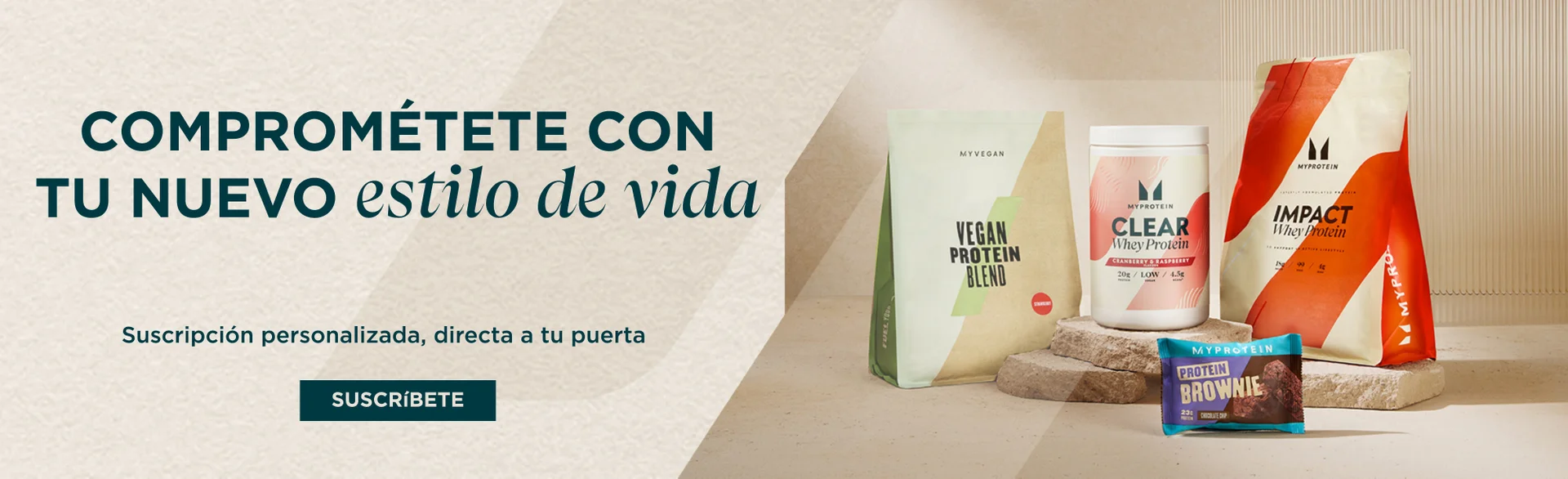 Comprométete con tu nuevo estilo de vida. Suscripción personalizada, directa a tu puerta