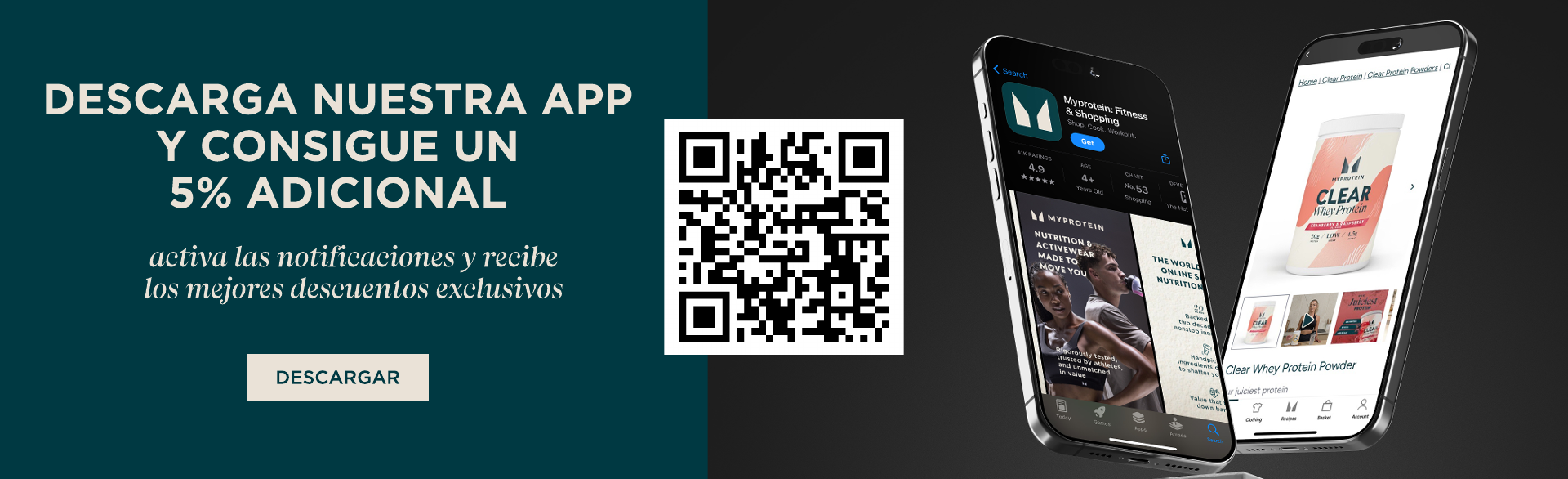 DESCARGA NUESTRA APP Y CONSIGUE UN 5% ADICIONAL