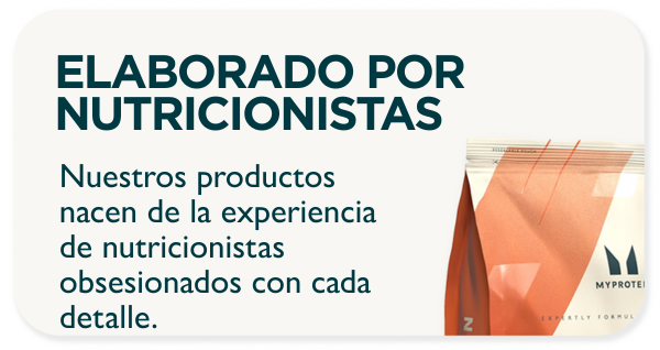 ELABORADO POR NUTRICIONISTAS. Nuestros productos nacen de la experiencia de nutricionistas obsesionados con cada detalle.